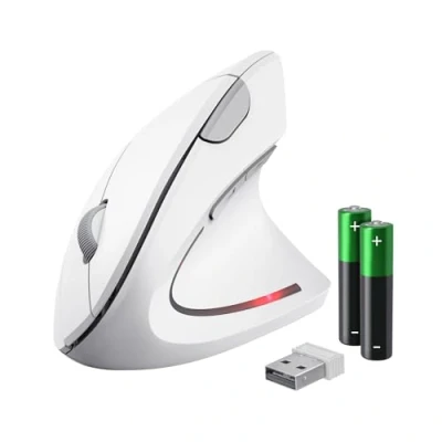 Immagine di TRUST VERTO WIRELESS ERGO MOUSE WHT