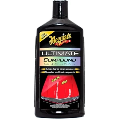 Immagine di MEGUIAR&#039;S G17216EU Ultimate Compound Pulizia Auto Tecnologia Micro Abrasiva Rimuovi Graffi, Macchie, Swirl, Sicuro su Tutti i Tipi di Finitura 450 ml