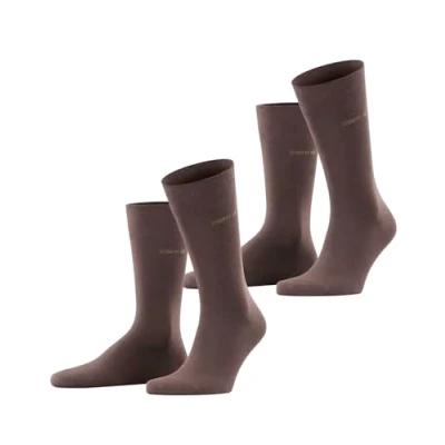 Immagine di ESPRIT Basic Uni Multipack M So cotone tinta unita confezione di 2 paia, Calzini Uomo, Marrone Dark Brown 5230, 39 42
