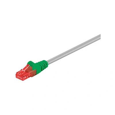 Immagine di goobay Set di 3 cavi rete CAT 6 Crossover U/UTP 2 m, colore: Grigio
