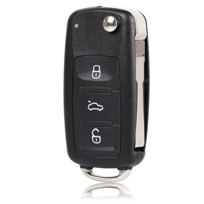 Immagine di Betterher 3 Tasti Guscio Chiave Telecomando con lama compatibile per VW Polo 5 Golf Passat Jetta Beetle Scirocco EOS Touran Tiguan Skoda Caddy Sharan T5 Citigo Fabia Seat Ibiza Leon Altea