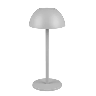 Immagine di Reality Leuchten Ricardo R54106177 Lampada da tavolo a LED, in plastica, colore grigio, con LED 1,7 Watt, 4 ingressi touch