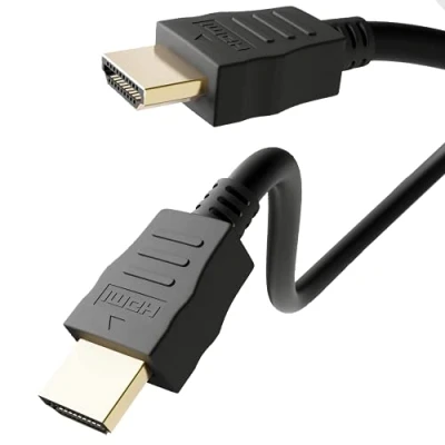 Immagine di Goobay 51821 Cavo HDMI per Alta Velocità, Dorato, Nero, 5.5mm Diametro, 3m Lunghezza del