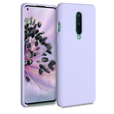 Immagine di kwmobile Cover per OnePlus 8 (2020) Custodia Back Case Smartphone in Silicone TPU Protezione Gommata lavanda pastello