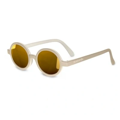 Immagine di Suavinex, Occhiali da Sole per Bambini 12 a 24 Mesi, Polarizzati, con Filtro UV 400, Protezione 100% Raggi UVA e UVB, Custodia Inclusa, Molto Flessibili Leggeri, Rotondi, beige