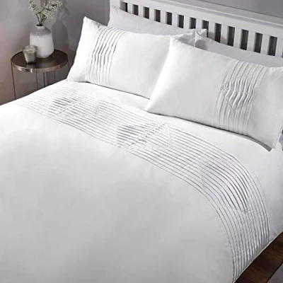 Immagine di Rapport Boston Set copripiumino per letto matrimoniale, bianco, super king, colore: Bianco