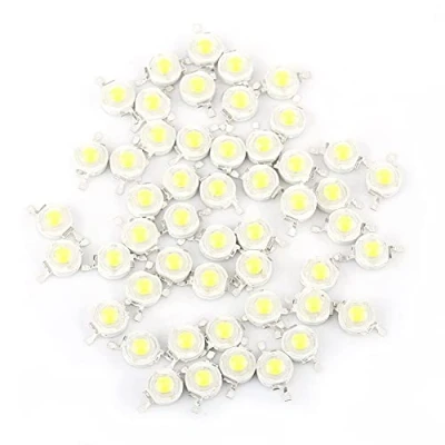 Immagine di 50 Pz LED Chip ad alta potenza, Super Bright SMD COB Emettitore di luce Componenti diodo 1W Illuminazione fai da te per Proiettore Spotlight potenza (Bianco Freddo)