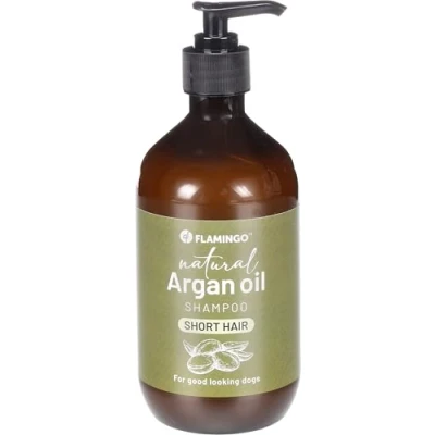 Immagine di Flamingo Shampoo Naturale con Olio di ARGAN per Razze A Pelo Corto 500ML