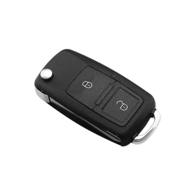 Immagine di OTOTEC Guscio chiave pieghevole a 2 pulsanti compatibile con Volkswagen Transporter T4 Multivan AH auto telecomando sostituzione