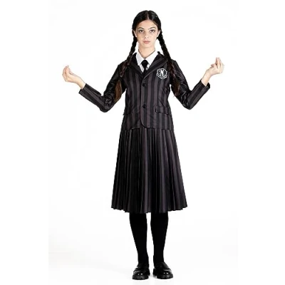 Immagine di Ciao Mercredi Addams uniforme scolaire Nevermore Academy costume déguisement fille original Wednesday (Taille XS)