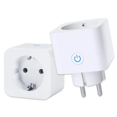 Immagine di Presa smart WLAN ANTELA Misurazione consumo energetico 16A compatibile con Alexa/Assistente Google, controllo vocale, protezione bambini, telecomando APP, 2,4 GHz, 3680 W, 2PCS