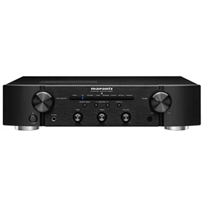 Immagine di Marantz PM6007 Amplificatore integrato con connettività digitale, ingressi analogici coassiali e ottici, 2 x 45 Watt, DAC, conversione D/A per ingresso nero