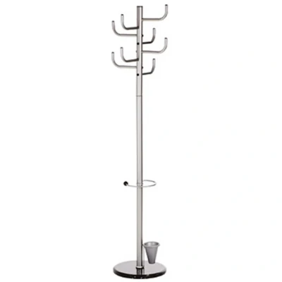 Immagine di ALCO Apppendiabiti 2802 Numero di ganci: 8 (Ø x A) 40 cm 172 Metallo (verniciato a polvere) Argento 1 pz.