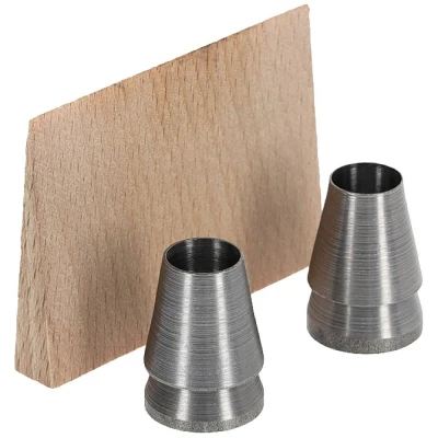 Immagine di Ochsenkopf Set per Fissaggio, di 3 Pezzi, 2 Cunei Tondi, 1 Cuneo Legno, ASCE Pesanti, Utensile Forestale, Ox E 123 0200