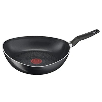 Immagine di Tefal Start&#039;Easy Triangle C26770 Padella triangolare, 26 cm, rivestimento antiaderente, sicura e segnale termico, per una cottura sana, adatta a induzione, facile da pulire, colore: nero