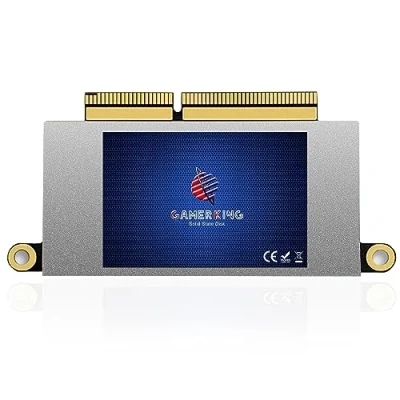 Immagine di GAMERKING 512GB SSD Interno per Apple MacBook Pro Retina 13&quot; 2016 2017 A1708 (emc 2978/3164) senza Touchbar, M.2 NVMe PCIe Gen3x4 Unità a Stato Solido Interna (Interfaccia Originale)