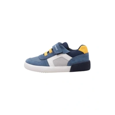 Immagine di Geox B GISLI Boy B, Scarpe da Ginnastica Bimbo 0 24, Jeans/Yellow, 21 EU