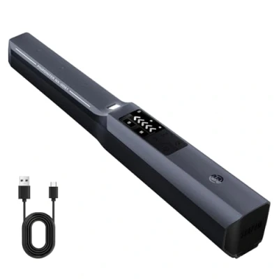 Immagine di SUNPOW Pinpointer Metal Detector Professionale per Adulti, Batteria Ricaricabile al Litio da 800 mAh, Completamente Impermeabile IP68, Chip Potenziato e Schermo LCD, 4 modalità, 3 Luci con SOS