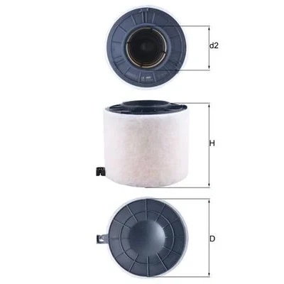 Immagine di MAHLE ORIGINAL LX 4410 filtro aria 152 181 Cartuccia AUDI: A4 B9 Avant, Allroad, Q5