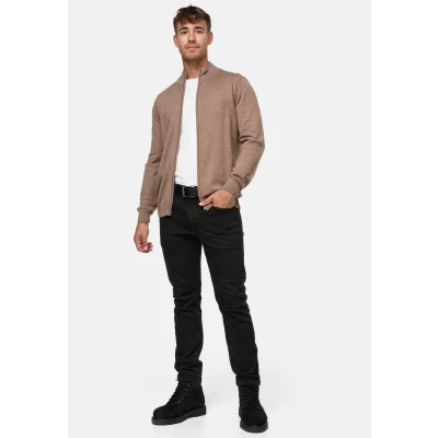Immagine di Indicode Jeans LAU Felpa con zip, Uomo, Taglia: Small, Beige mix