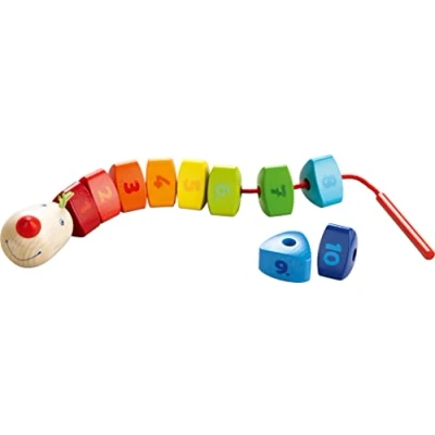 Immagine di HABA 302161 Threading Game Number Dragon for Ages 2 Years and Up (Made in Germany)