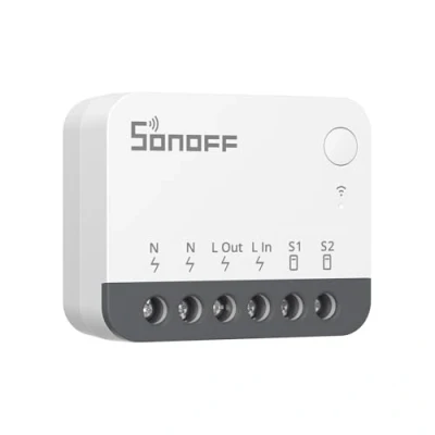 Immagine di SONOFF ZBMINIR2 Zigbee Smart Switch 2 Way, Interruttore intelligente, controllo APP, Funziona con Alexa, Google Home, Richiede neutrale e Hub