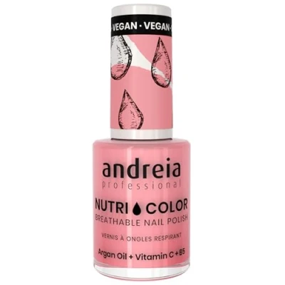 Immagine di Andreia Professional NutriColor Smalto Vegan Traspirante Colore NC29 Cotone Caramella Rosa 10.5ml