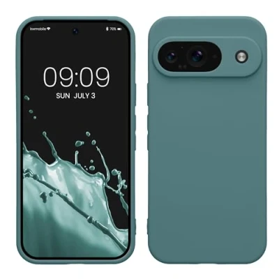 Immagine di kwmobile Custodia Compatibile con Google Pixel 9 Cover Back Case per Smartphone in Silicone TPU Protezione Gommata artic night