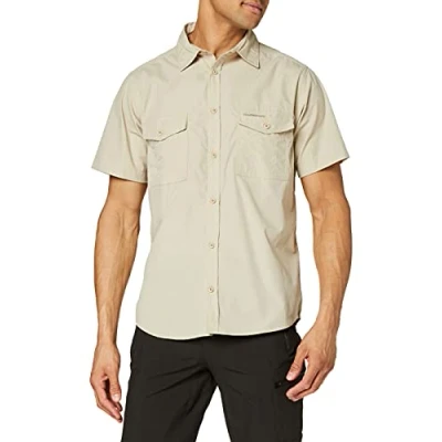 Immagine di Craghoppers Kiwi Short Sleeve Shirt, Maglietta da Escursionismo Uomo, Oatmeal, 80