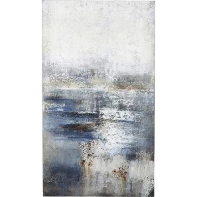 Immagine di Kare Design Tela, Dipinto a olio &quot;Abstract Into The Night&quot;, 210 x 120 cm