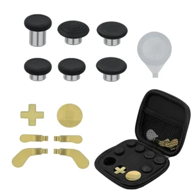 Immagine di Mcbazel 13 in 1 Levette Analogiche Analogici Metallici Thumbstick Magnetici, Trigger Palette e Strumento di regolazione per Xbox One Elite Series 2 Controller