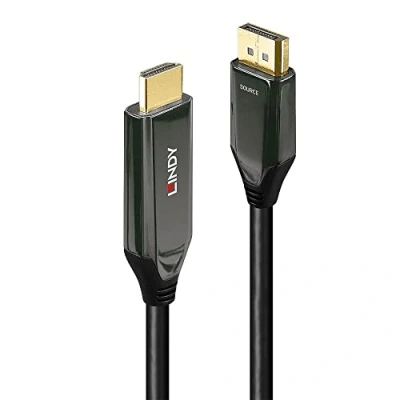 Immagine di LINDY Displayport / HDMI Cavo adattatore Spina DisplayPort, A 1.00 m Nero 40930