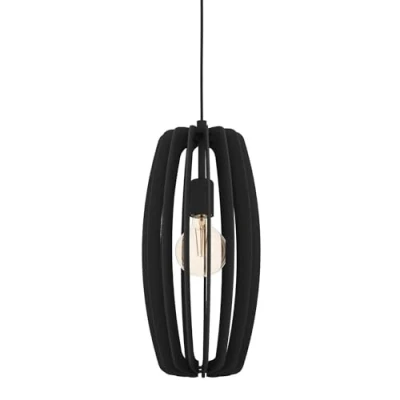 Immagine di EGLO Lampada a sospensione Bajazzara, paralume gabbia, nero