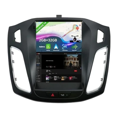 Immagine di JOYX Android 12 IPS Autoradio Per Ford Focus (2012 2017) 2G+32G Senza fili CarPlay + Auto GRATUITI Camera DAB Volante Fast Boot DSP 4G WIFI Bluewooth Split Screen 9.7 Pollici 2 Din