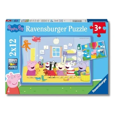 Immagine di Ravensburger, Peppa Pig, 2x12 Pezzi, Puzzle per Bambini, Età Consigliata 3+, Multicolore, 05574 6