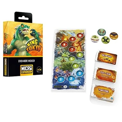 Immagine di IELLO King of Tokyo: Even More Wicked! Micro Espansione del gioco da tavolo Età 8+ 2 6 giocatori Tempo di gioco: 30 minuti
