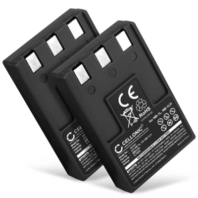 Immagine di CELLONIC 2X Batteria NB 1LH Compatibile con Canon Digital IXUS 300 330 400 430 500 V2 V V3 PowerShot S100 ELPH 830mAh 3.6V 3.7V