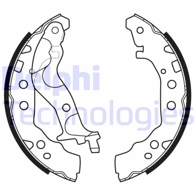 Immagine di DELPHI LS2175 Ganasce Freno 180 28