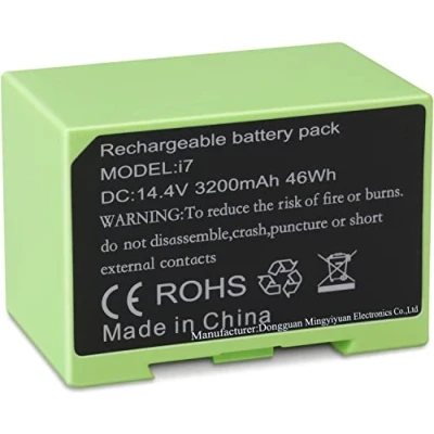 Immagine di 4624864 ABL D1 i7 Battery Replacement for iRobot Roomba e and i Series i7+ 7150 7550 i3 3150 i3+ 3550 i4 4150 i4+ Lithium Ion Extended Life (14.4V 46Wh)