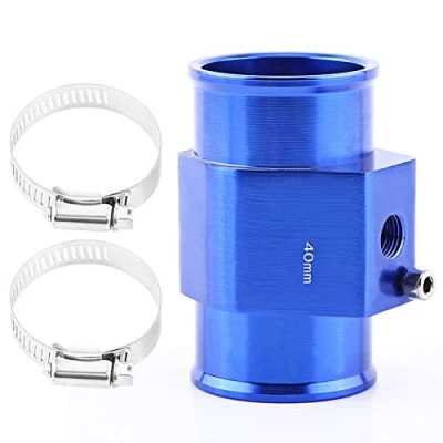 Immagine di VGEBY Acqua Temp Sensore di Temperatura del Tubo con 2 Fascette Comune Gauge Radiatore Adattatore Blu 26 40MM (Colore : 40MM)