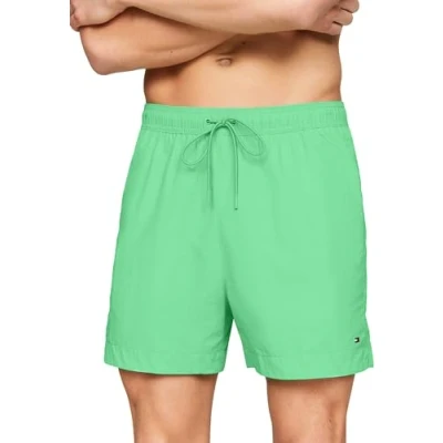 Immagine di Tommy Hilfiger Pantaloncino da Bagno Uomo Medium Drawstring Lunghezza Media, Verde (Lush Jade), S