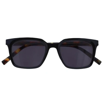 Immagine di OPULIZE KOI Occhiali Da Lettura Con Lenti Sole Montatura Rettangolare Colorate UV400 Nero Uomo e Donna Cerniere a Molla S50 1 +1.50