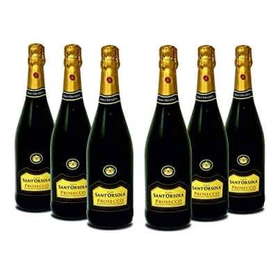 Immagine di Casa Sant&#039;Orsola Prosecco D.O.C. Extra Dry, 11%, da Uva Glera, Gusto Fresco con Note Fruttate, 6x750 ml