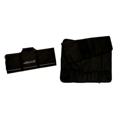 Immagine di Arcos Borsa Portacoltelli di 12 Pezzi 100% Polyester 730 x 510 mm Colore Nero (COLTELLI Non Inclusi)