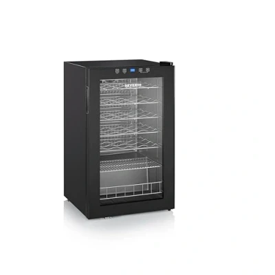 Immagine di SEVERIN WKS 8908 Frigorifero per vino da 95 l, capacità max. 33 bottiglie 0,75 con display LED e touch, temperatura regolabile 5 a 18 C, solo 43 dB, EEK G, nero,