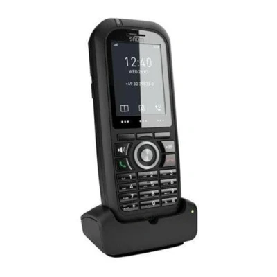 Immagine di Snom M80 IP Office DECT Ruggedized Handset UE/USA, VoIP, SIP, Bluetooth, IP65, HD, Allarme chiave, vibrazioni, perfetto per uso esterno; Nero; 00004424