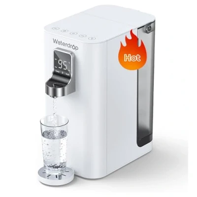Immagine di Waterdrop Distributori di Acqua Calda con Filtro ad Osmosi Inversa, WD K19 H, Bianco Chiaro