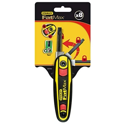 Immagine di STANLEY FATMAX 0 97 533 FatMax. Set 8 chiavi a brugola, regolabile 3 posizioni, impronta Torx.