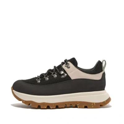 Immagine di Fitflop Neo D HYKER Canvas/Suede Walking Trainers, Scarpe da Escursionismo Donna, Black, 56 EU