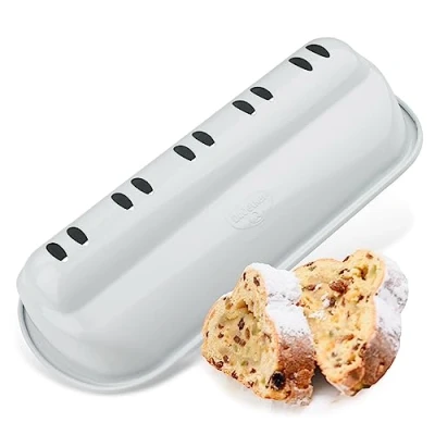 Immagine di Dr. Oetker Stampo per tacchetti White Christmas Baking, di alta qualità, grandi, ottimo rivestimento antiaderente, colore: bianco